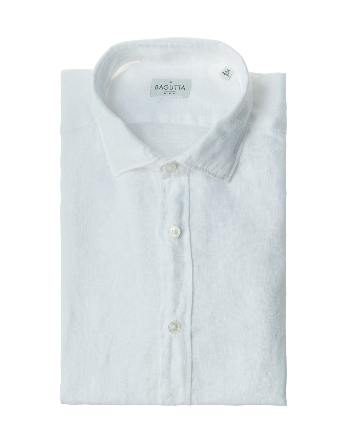 shop BAGUTTA  Camicia: Bagutta camicia in lino.
Colletto piccolo.
Maniche lunghe.
Regular fit.
Fabbricato in Albania.. BERLINO EALT 11028-001 number 5362956